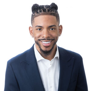 ERAS headshot with clean white background and studio lighting